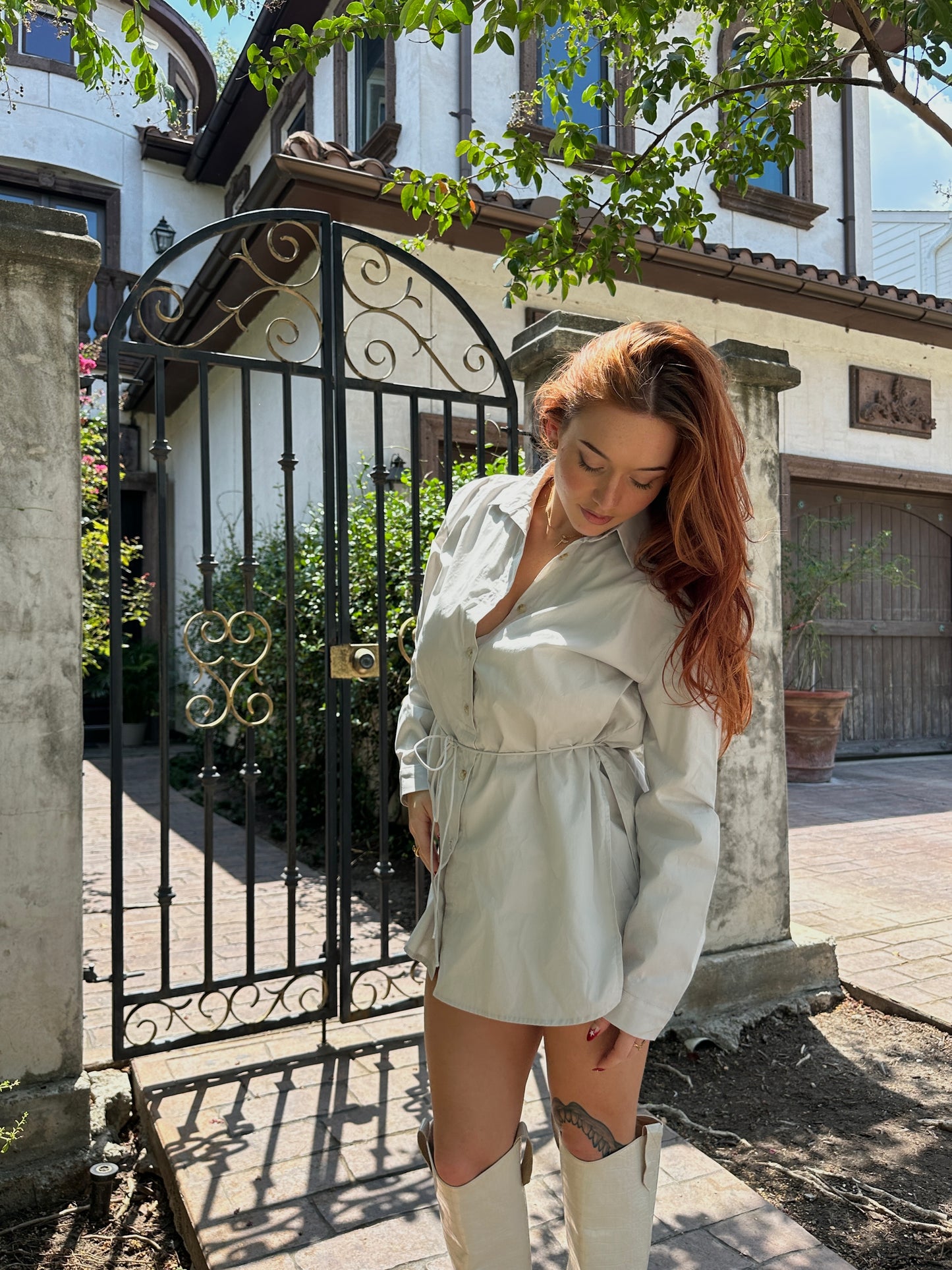 Sienna Silver Romper