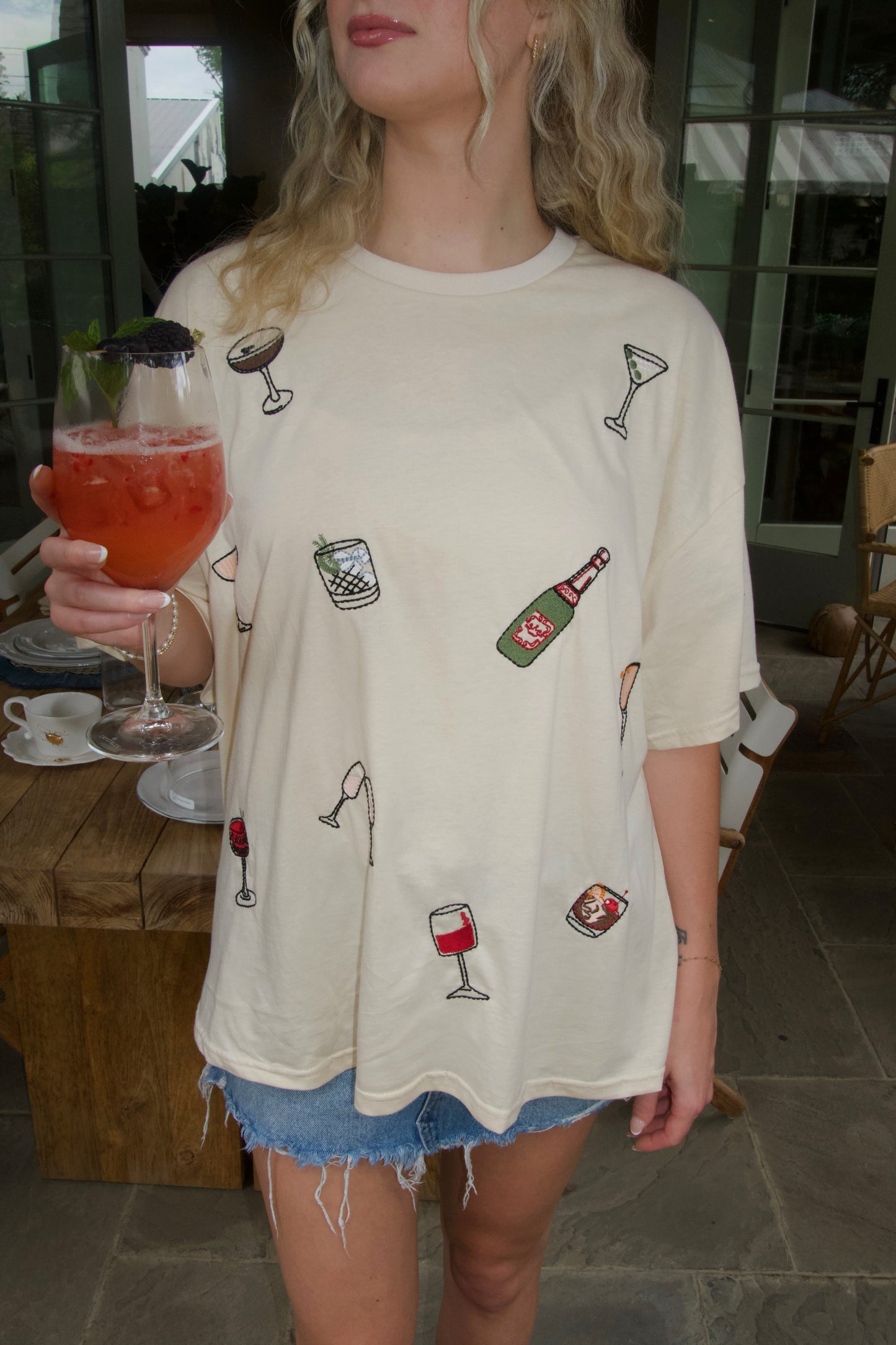 Cocktail Boxy Tee