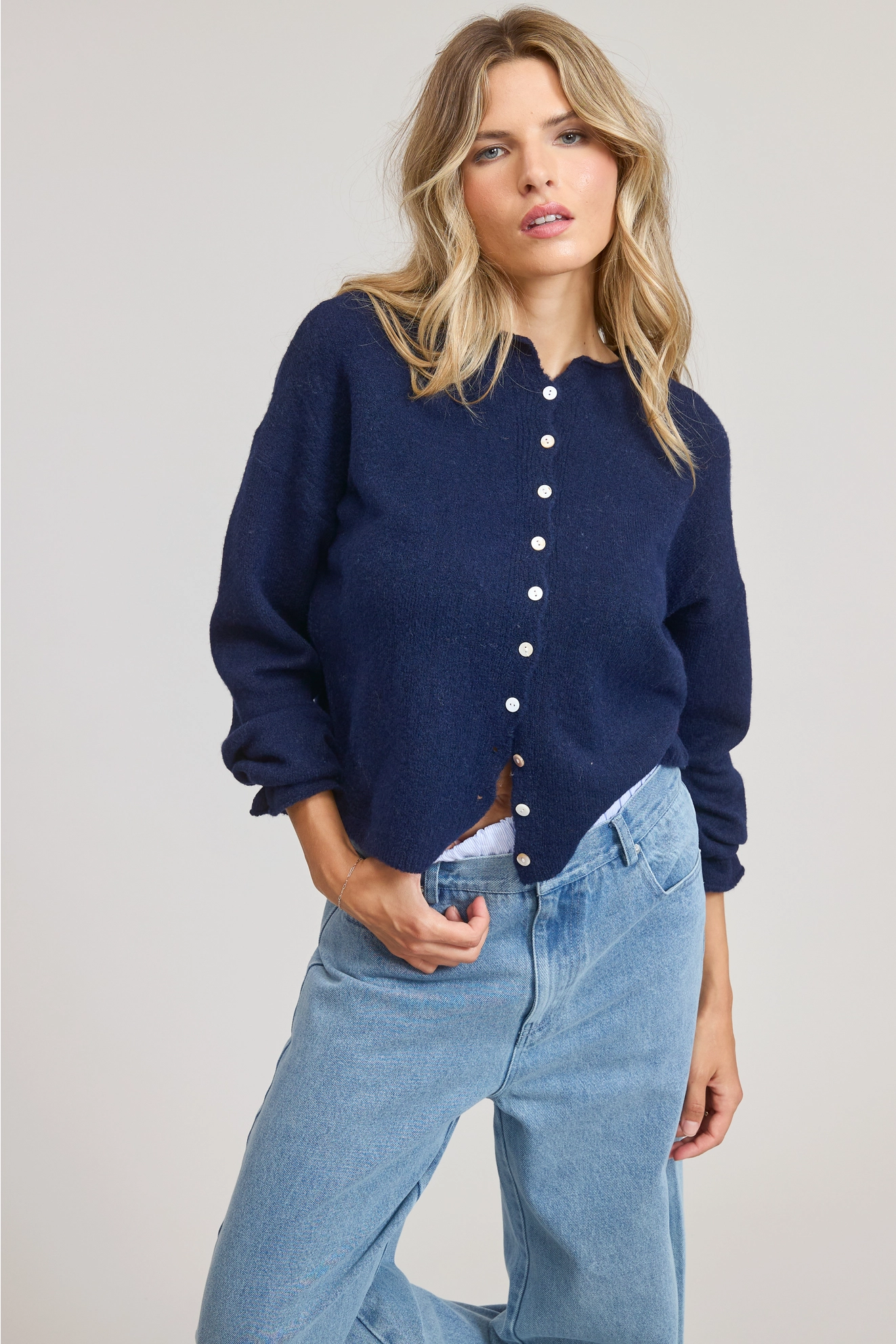 Navy Cardi