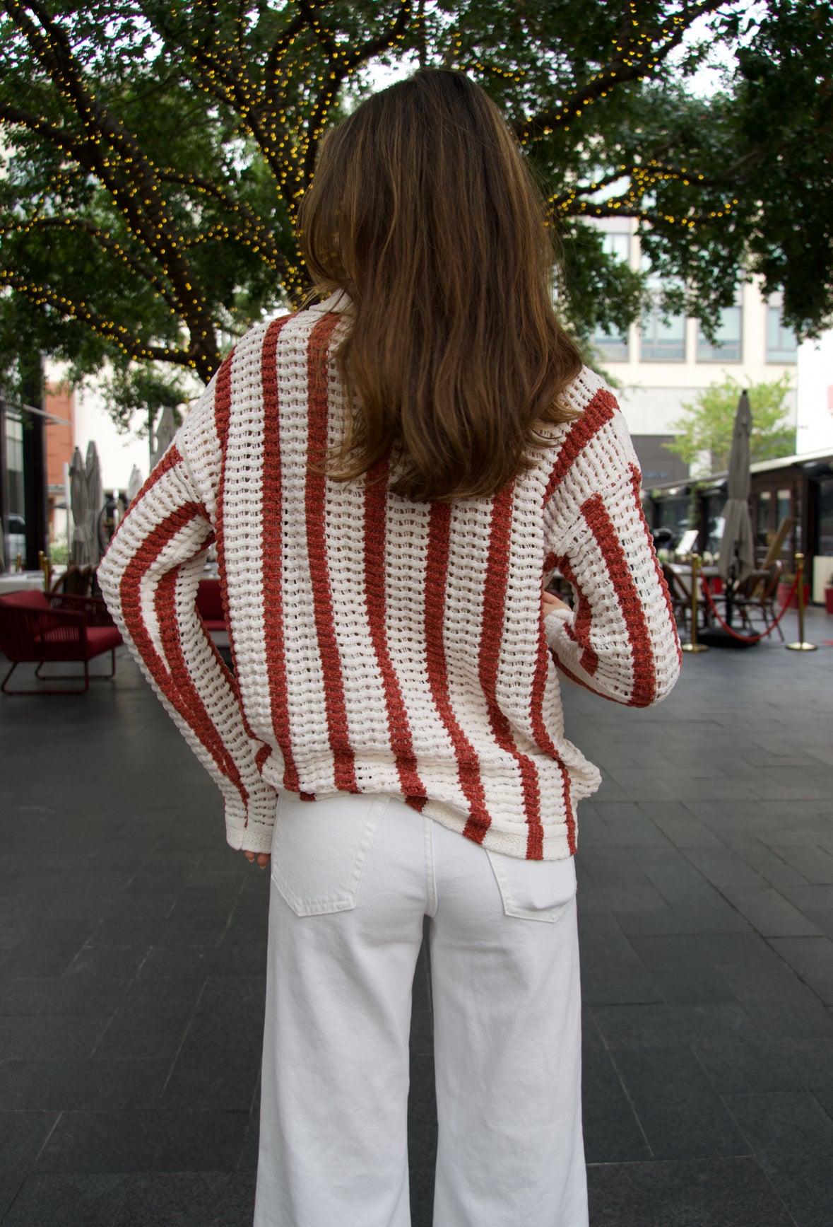 Rusty Stripped Cardi